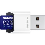 SAMSUNG PRO Plus 512 GB microSDXC (2023)  geheugenkaart UHS-I U3, Class 10, V30, A2