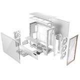 Antec FLUX Pro big tower behuizing Wit | 2x USB-A | 1x USB-C | Tempered Glass