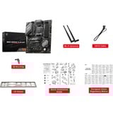 MSI B650 GAMING PLUS WIFI socket AM5 moederbord Zwart, RAID, 2,5Gb-LAN, WLAN, BT, Sound, ATX