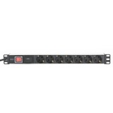 PDU 7-voudige stekkerdoos, 19", 1U