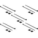 Kabelbinderbevestiging 20 x 20 mm met kabelbinders L 200 x B 2,5 mm