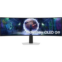 SAMSUNG Odyssey OLED G9 G93SD 49" Curved UltraWide gaming monitor Zilver, HDMI, Micro-HDMI, DisplayPort, 3x USB-C, 240 Hz