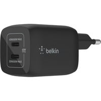 Belkin BoostCharge Pro 2-poorts USB-C GaN-wandlader met PPS (65 W) Zwart