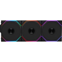 Lian Li UNI FAN TL 120 Wireless Triple Pack case fan Zwart, 4-pin PWM, Incl. controller