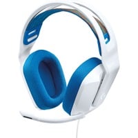 Logitech G335 Wired over-ear gaming headset Wit/blauw, Pc, PlayStation 4, PlayStation 5, Xbox One, Xbox Series X|S, Nintendo Switch