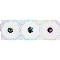 Lian Li UNI FAN TL120 LCD Reverse Blade Wireless Triple Pack case fan Wit, 4-pin PWM + 1x 9-pin USB, Incl. controller