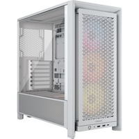 Corsair FRAME 4000D RS ARGB midi tower behuizing Wit | 2x USB-A | 1x USB-C | RGB | Tempered Glass