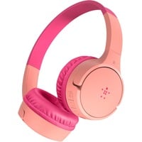 Belkin SOUNDFORM Mini draadloze hoofdtelefoon voor kinderen on-ear Koraal/pink (roze), Bluetooth