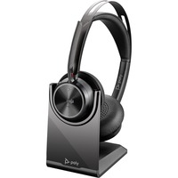 HP Poly Voyager Focus 2-M USB-C - Teams Certified on-ear headset Zwart, Incl. oplaadstatief