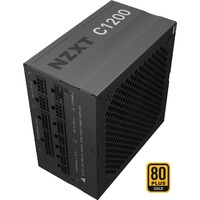 NZXT C1200 Gold 1200W voeding Zwart, 2x PCIe, Kabelmanagement